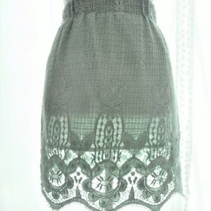 Hope's New Light Green Lace Short Skirt S M